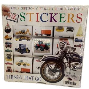 DK stickers motorcycle Things That Go vehicle photo sticker rolls Vintage 90's